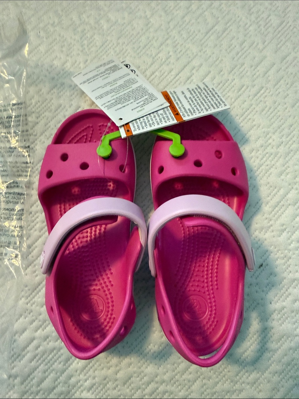 CROCS Kids Pink Sandals Bayaband k Light Pink C12